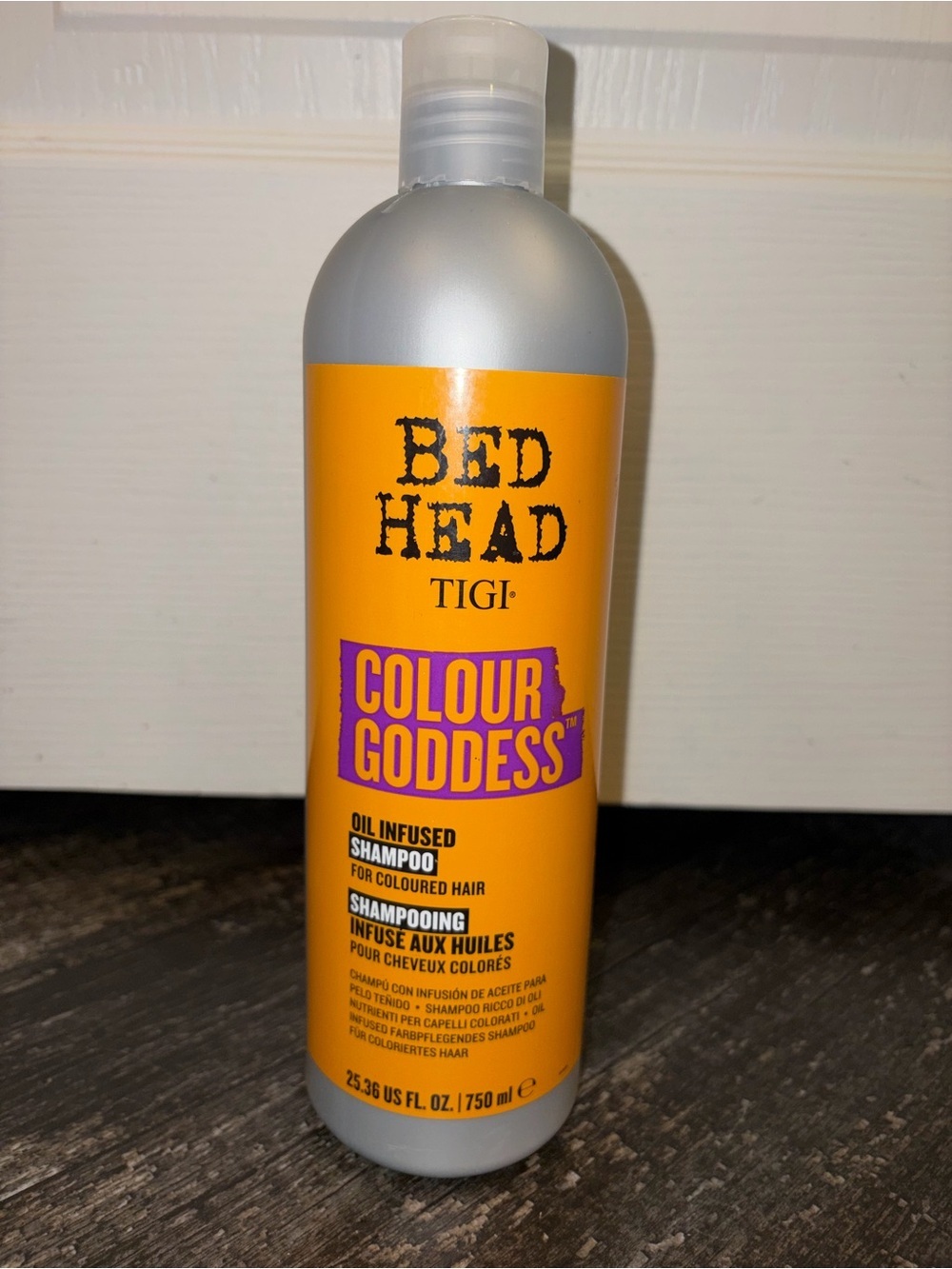BedHead Colour Goddess Shampoo - Orange Bottle with Purple Label